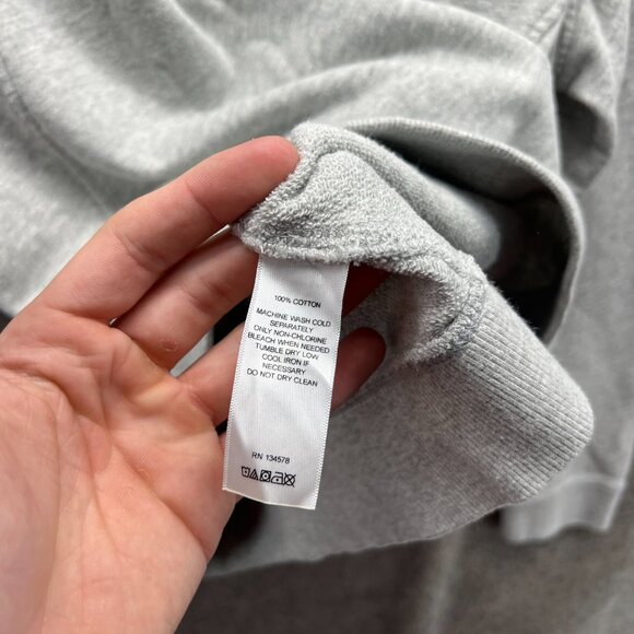 Vineyard Vines Sweater Women Large Gray Quarter Zip Fleece Whale Pullover Shep - Picture 4 of 12